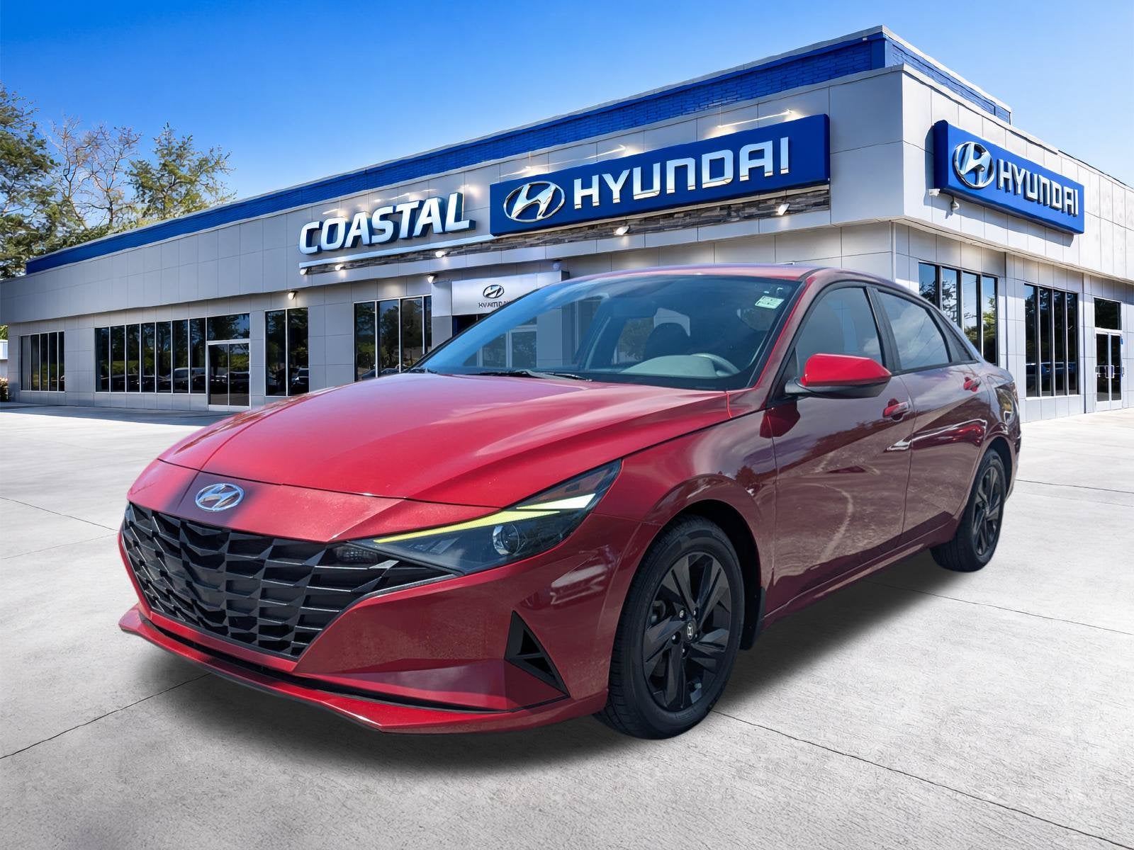 2021 Hyundai Elantra Hybrid Blue